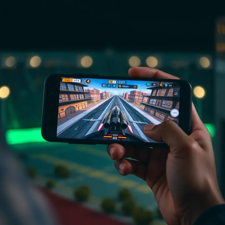 Mobile device screen showing Aviator game interface with dynamic flight graphics