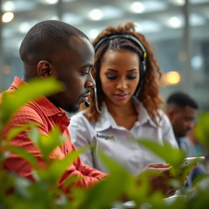 Customer service representative assisting a user with online sports betting inquiries