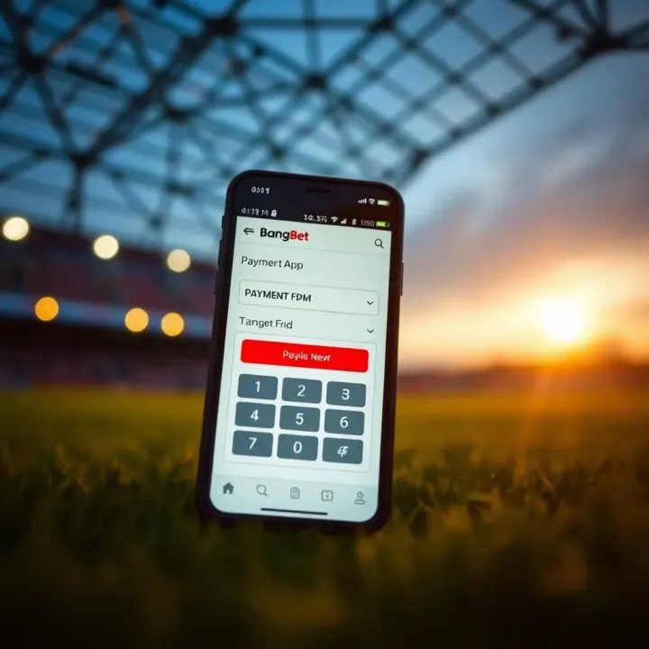 Smartphone displaying a secure mobile banking app for instant payment transfers