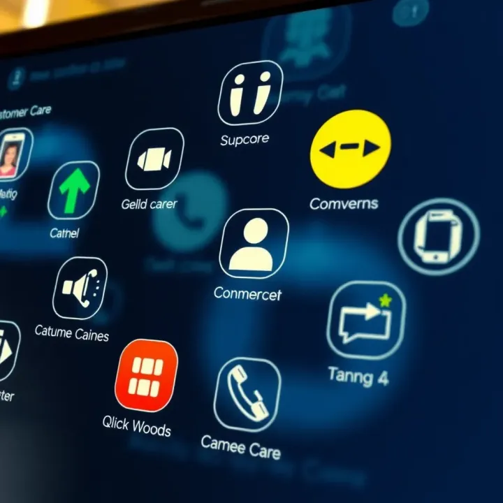 Multiple communication icons representing various customer care channels for BangBet users