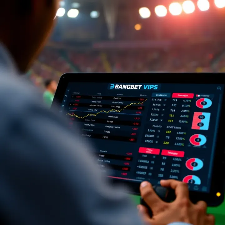 Detailed illustration of sports betting tips and statistics on a digital device screen