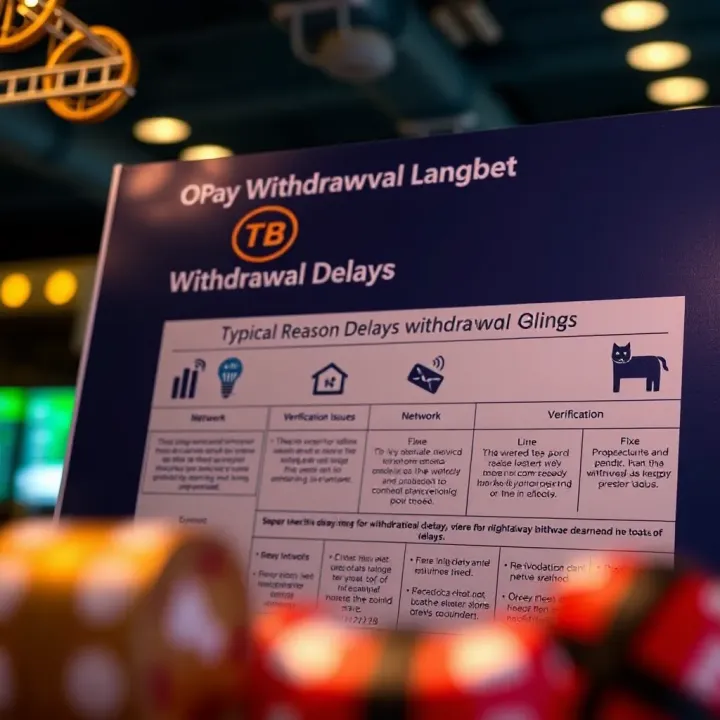 Diagram showing common causes of withdrawal delays with icons representing network and verification issues