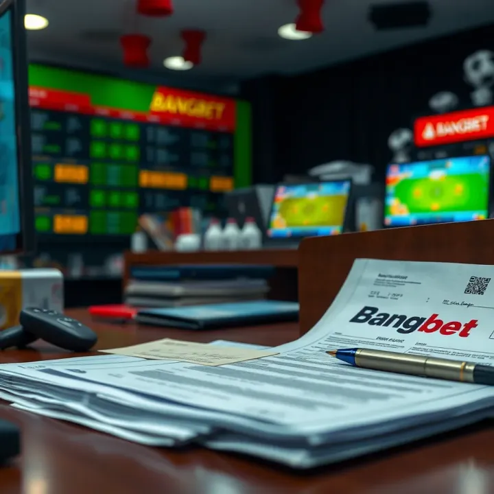 Documents required for Bangbet shop registration displayed on a desk