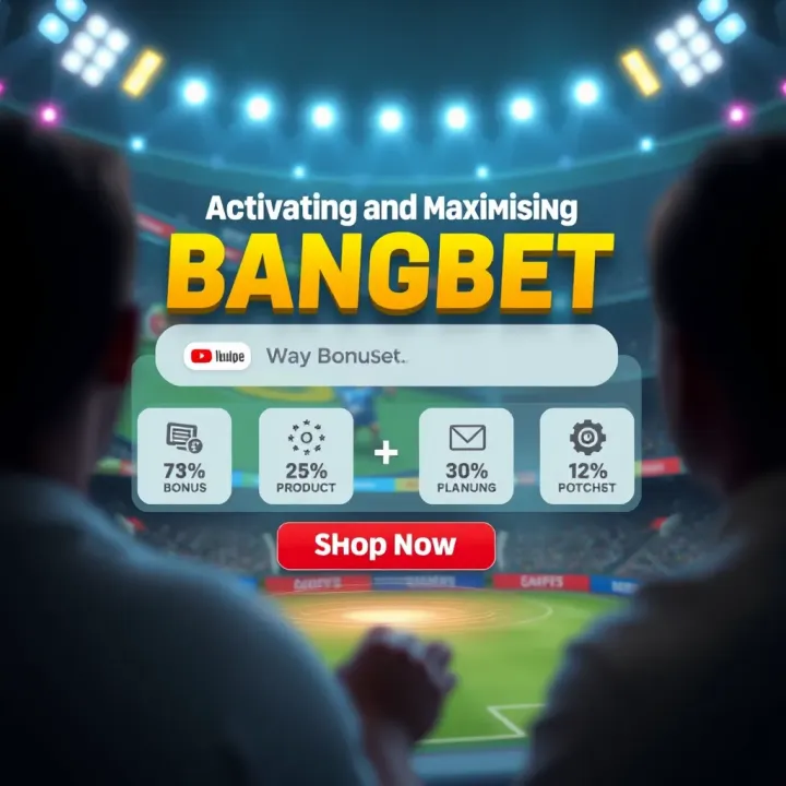 Illustration of activating bonuses on BangBet with icons representing different bonus types