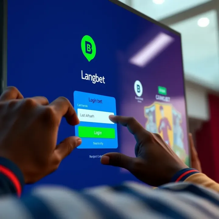 Bangbet Platform Login Interface for Nigerian Users User entering login credentials on Bangbet platform interface