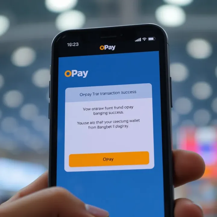 OPay mobile wallet screen showcasing successful transaction confirmation