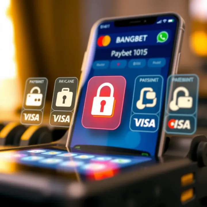 Secure online payment icons representing safe transactions in Mobile Bangbet Lite app for Nigerian users