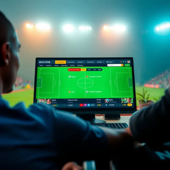 Trusted Nigerian Platforms for Up-to-Date Football Score Insights Interface of a trusted Nigerian football betting platform displaying live correct score predictions and betting tips