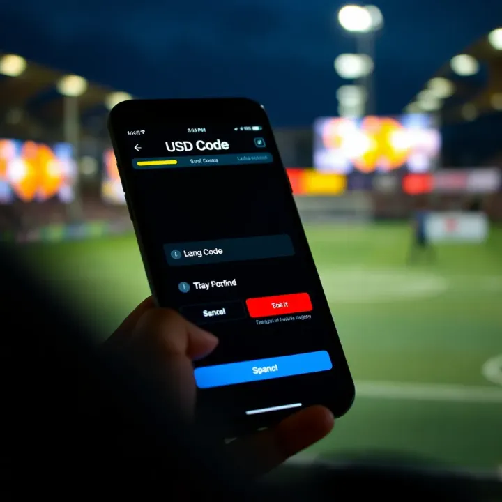 Mobile phone screen showing USSD code input interface for betting transactions in Nigeria